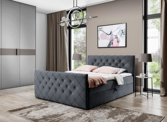 Chesterfield box spring bed Bedroom Design Double Hotel Bed bed base new